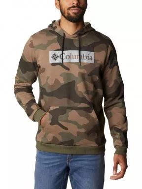 M Columbia Logo Printed Hoodie