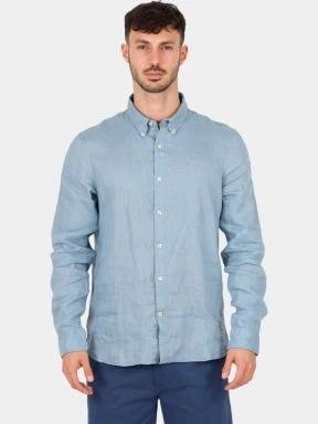 camasa cu maneci lungi pt. barbati Timberland Linen Shirt albastru 1