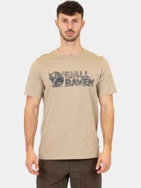 tricou cu maneci scurte pt. barbati Fjallraven Lush Logo T-shirt M nisip 1