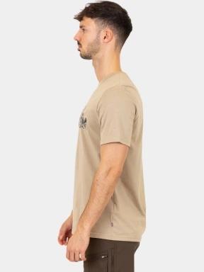 tricou cu maneci scurte pt. barbati Fjallraven Lush Logo T-shirt M nisip 3