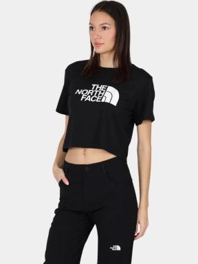 crop top pt. femei The North Face W S/S Easy Relaxed Cropped Tee negru 1