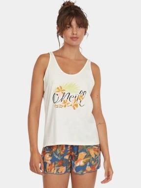 bluza tank pt. femei O'Neill Summer Musthaves Luana Graphic Tanktop alb 1