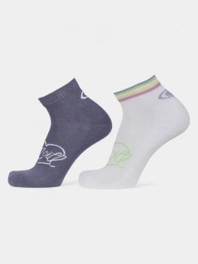ciorapi O'Neill O'Neill Women Men Quarter Socks Future Stripe 2-Pack alb 1
