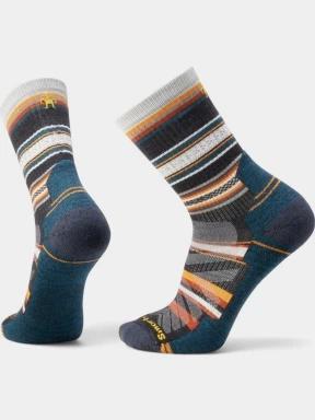 ciorapi pentru drumetii Smartwool Hike Light Cushion Panorama Crew Socks albastru inchis 1