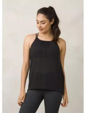 tricou de sport fara maneci pt. femei Prana Mika Strappy Top negru 1