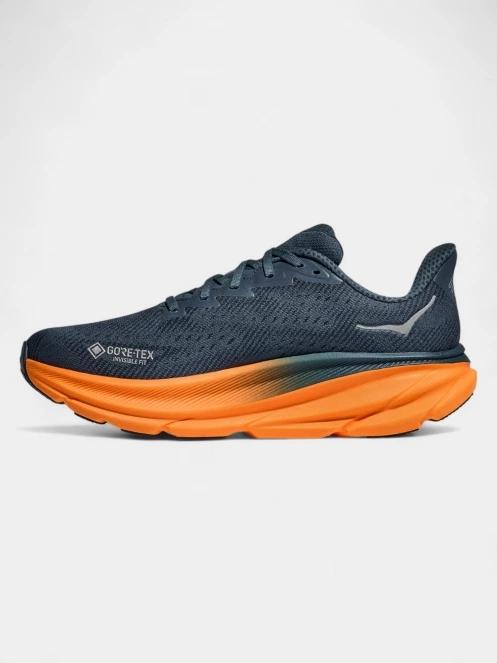 pantofi pentru alergat pe asfalt pt. barbati Hoka Clifton 9 GTX albastru inchis 4