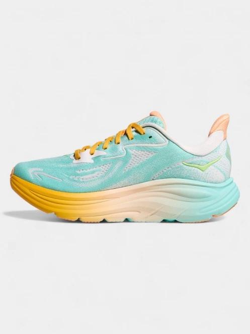 pantofi pentru alergat pe asfalt pt. barbati Hoka Clifton 10 albastru deschis 4