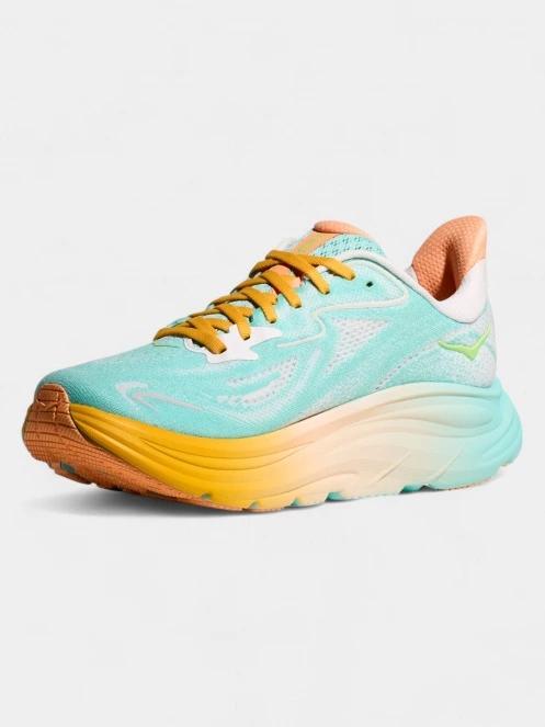 pantofi pentru alergat pe asfalt pt. barbati Hoka Clifton 10 albastru deschis 5