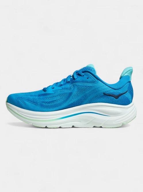 pantofi pentru alergat pe asfalt pt. barbati Hoka Clifton 10 WIDE albastru 4