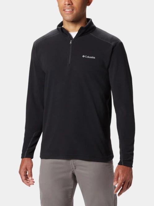 pulover polar pt. barbati Columbia Klamath Range II Half Zip negru 2