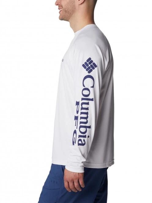 tricou cu maneci lungi, pentru sport pt. barbati Columbia Terminal Tackle LS Shirt alb 3