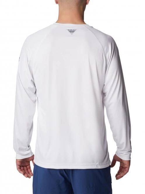 tricou cu maneci lungi, pentru sport pt. barbati Columbia Terminal Tackle LS Shirt alb 4