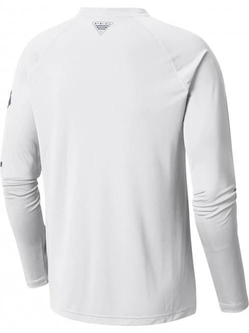 tricou cu maneci lungi, pentru sport pt. barbati Columbia Terminal Tackle LS Shirt alb 7