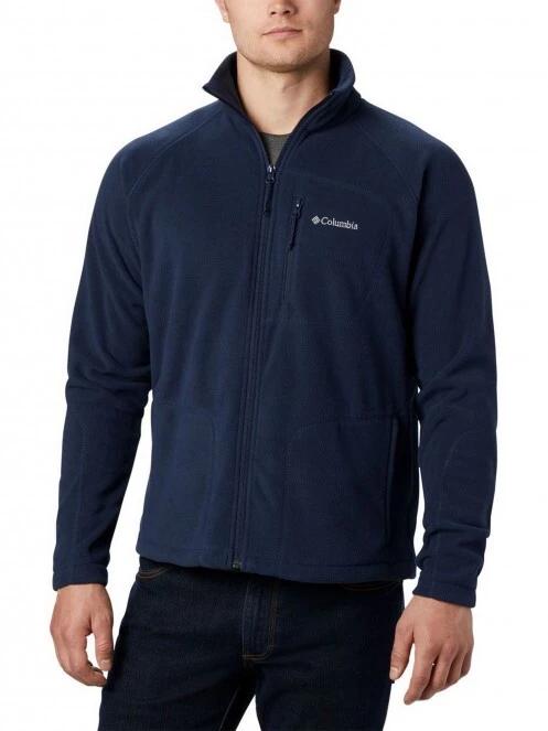 pulover polar pt. barbati Columbia Fast Trek II Full Zip Fleece albastru inchis 2