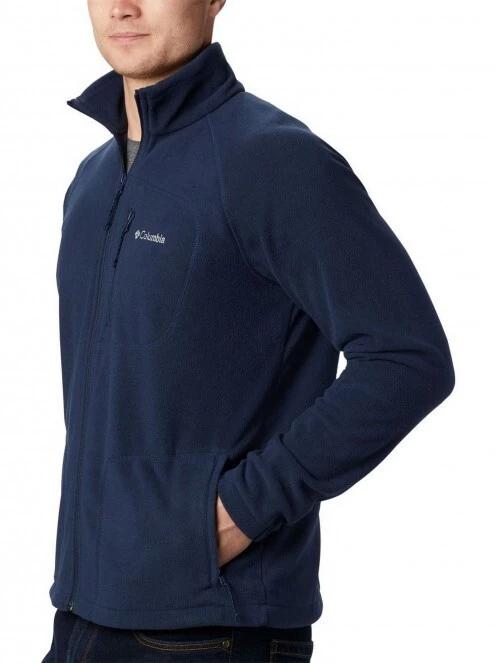 pulover polar pt. barbati Columbia Fast Trek II Full Zip Fleece albastru inchis 3