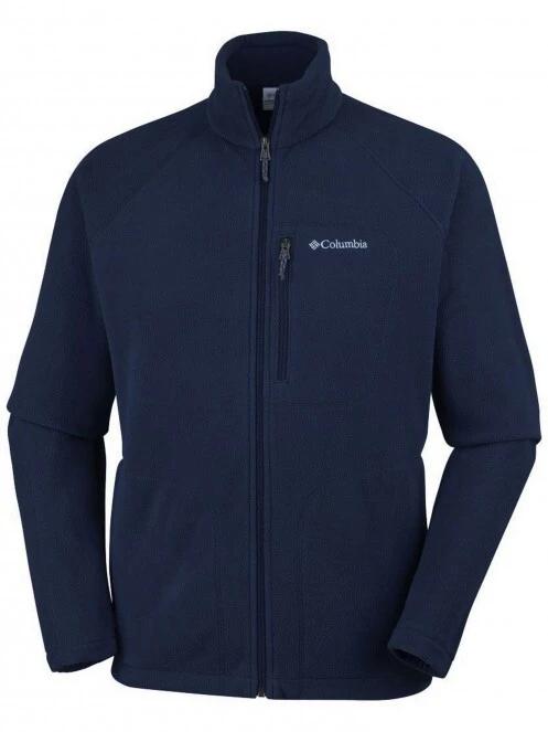 pulover polar pt. barbati Columbia Fast Trek II Full Zip Fleece albastru inchis 6