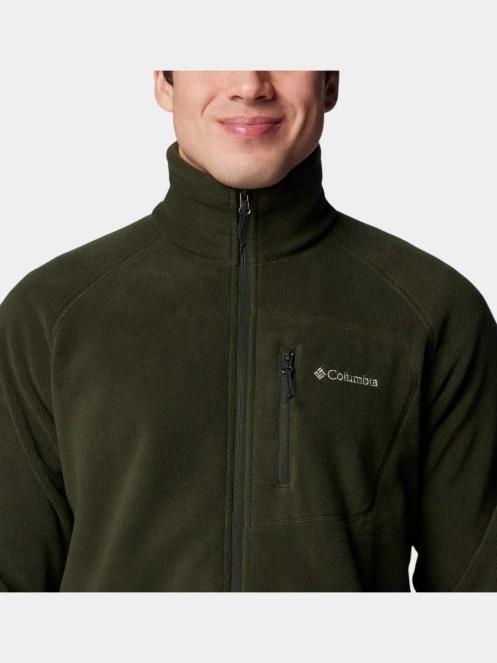 pulover polar pt. barbati Columbia Fast Trek II Full Zip Fleece verde 7
