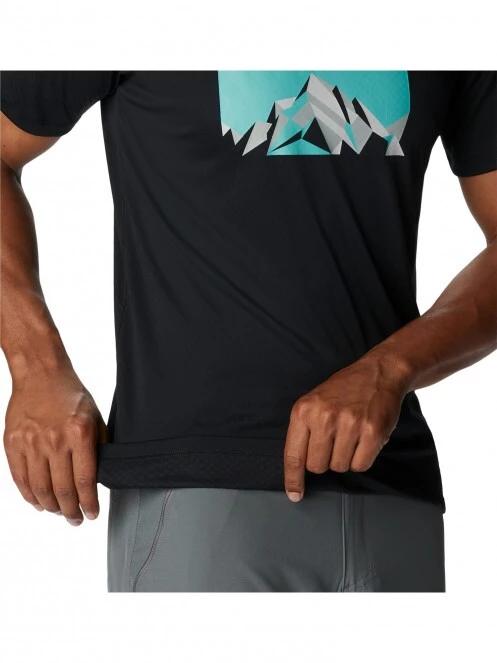 tricou pentru sport, cu maneci scurte pt. barbati Columbia Zero Rules Short Sleeve Graphic Shirt negru 6