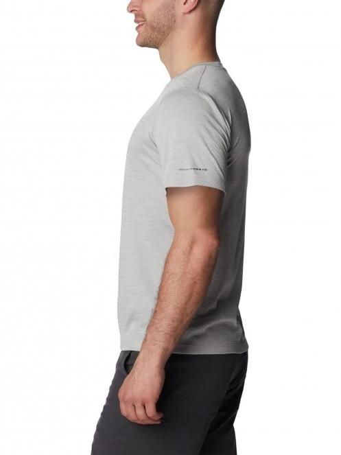 tricou pentru sport, cu maneci scurte pt. barbati Columbia Zero Rules Short Sleeve Graphic Shirt gri 3