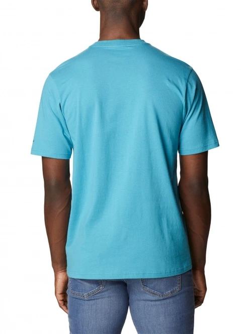 tricou cu maneci scurte pt. barbati Columbia Csc Basic Logo Short Sleeve Shirt albastru 4