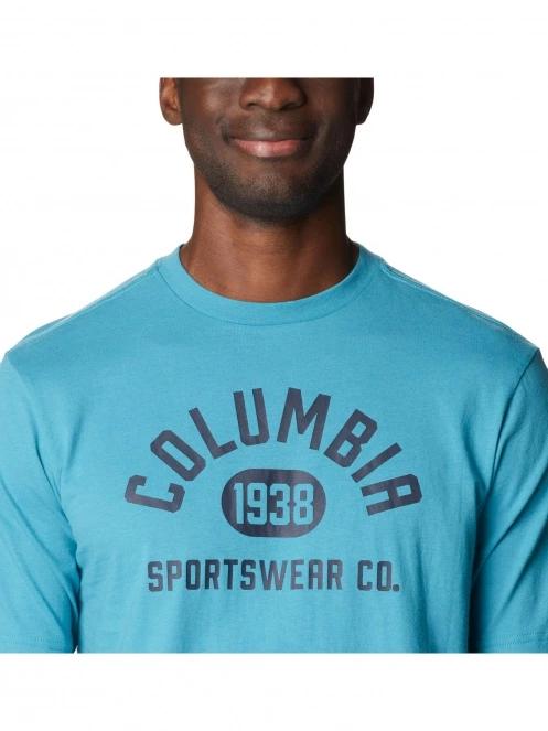 tricou cu maneci scurte pt. barbati Columbia Csc Basic Logo Short Sleeve Shirt albastru 6