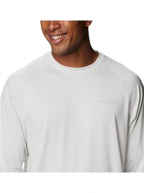 tricou cu maneci lungi, pentru sport pt. barbati Columbia Terminal Tackle Heather LS Shirt albastru deschis 5