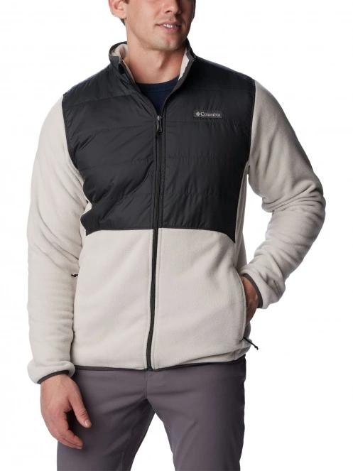 pulover polar pt. barbati Columbia Basin Butte Fleece Full Zip nisip 2