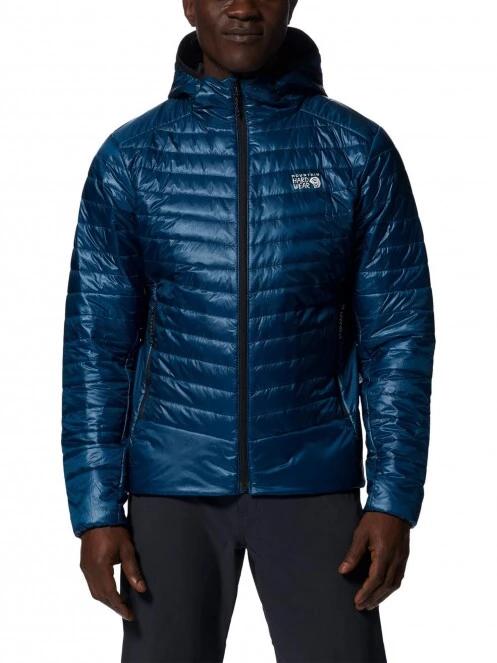 geaca matlasata de tranzitie pt. barbati Mountain Hardwear Ghost Shadow Hoody albastru 2