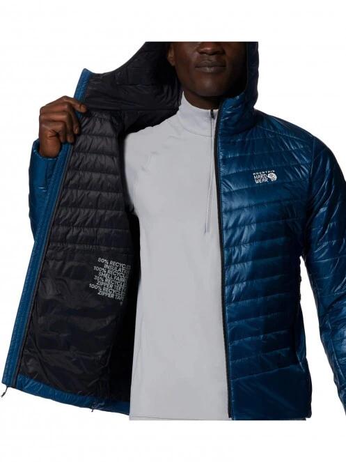 geaca matlasata de tranzitie pt. barbati Mountain Hardwear Ghost Shadow Hoody albastru 5
