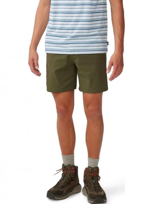 pantaloni scurti pentru drumetii pt. barbati Mountain Hardwear Basin Trek Short verde 2