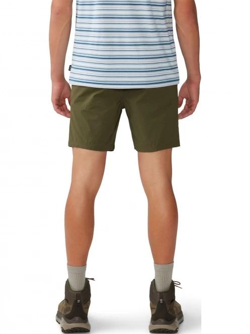 pantaloni scurti pentru drumetii pt. barbati Mountain Hardwear Basin Trek Short verde 4