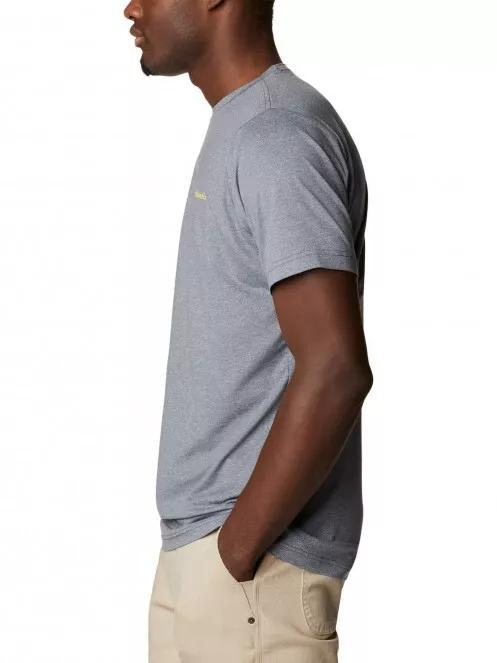 tricou pentru sport, cu maneci scurte pt. barbati Columbia Tech Trail Graphic Tee gri 4
