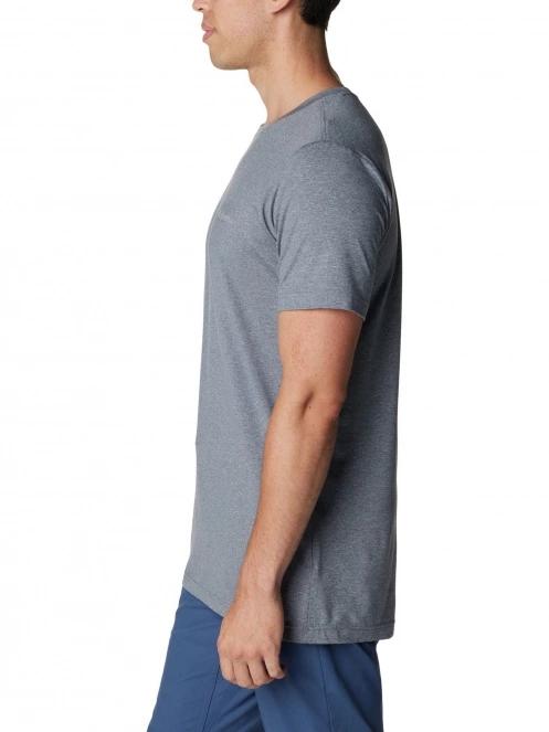 tricou pentru sport, cu maneci scurte pt. barbati Columbia Tech Trail Graphic Tee gri 3