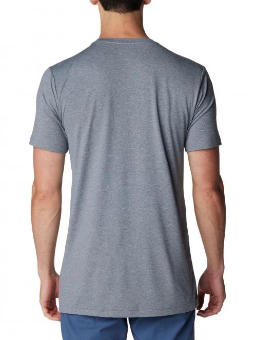 tricou pentru sport, cu maneci scurte pt. barbati Columbia Tech Trail Graphic Tee gri 4