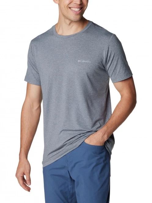 tricou pentru sport, cu maneci scurte pt. barbati Columbia Tech Trail Graphic Tee gri 5