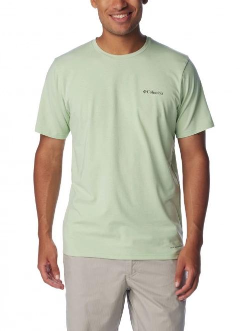 tricou pentru sport, cu maneci scurte pt. barbati Columbia Men's Sun Trek Short Sleeve Tee verde 2