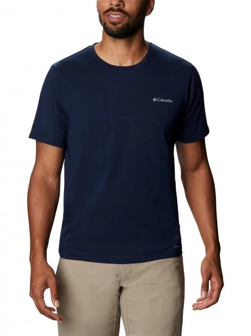 tricou pentru sport, cu maneci scurte pt. barbati Columbia Men's Sun Trek Short Sleeve Tee albastru 2