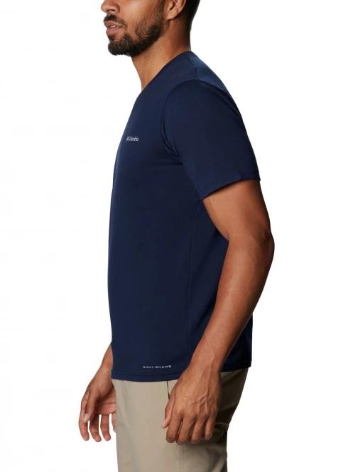 tricou pentru sport, cu maneci scurte pt. barbati Columbia Men's Sun Trek Short Sleeve Tee albastru 3