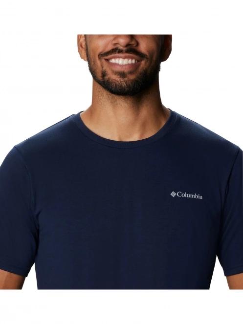 tricou pentru sport, cu maneci scurte pt. barbati Columbia Men's Sun Trek Short Sleeve Tee albastru 6