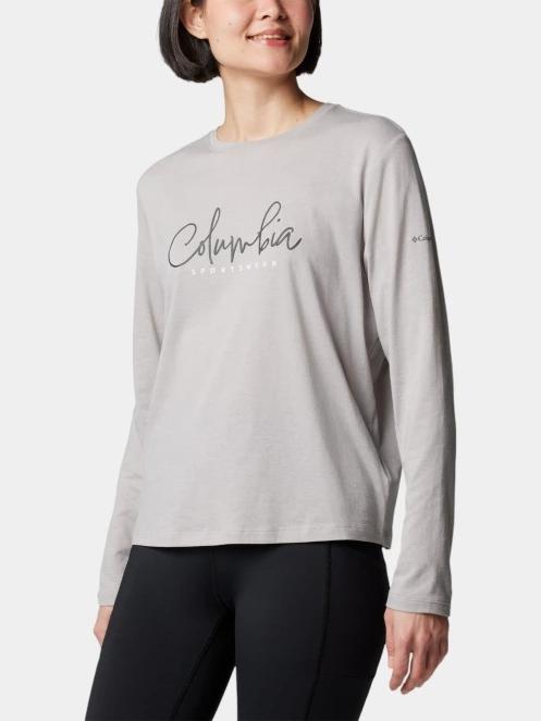 tricou cu maneci lungi pt. femei Columbia Columbia Trek Relaxed Long Sleeve Tee gri 5