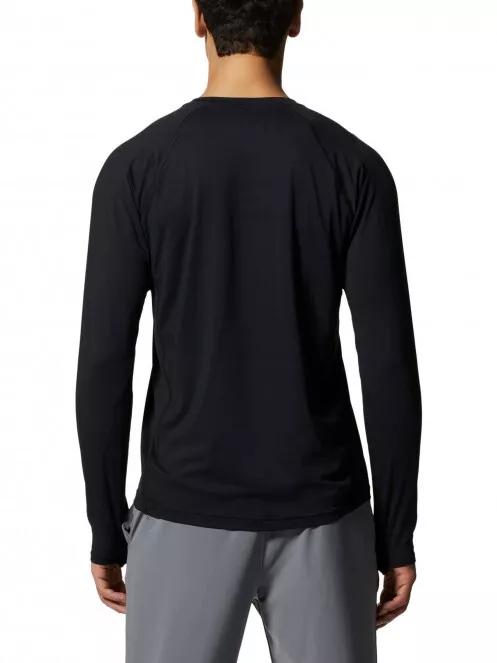 tricou cu maneci lungi, pentru sport pt. barbati Mountain Hardwear Crater Lake Long Sleeve Crew negru 3