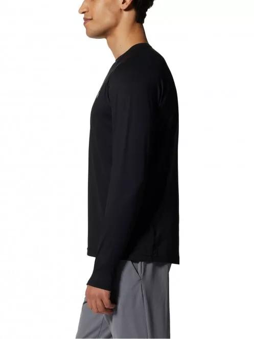 tricou cu maneci lungi, pentru sport pt. barbati Mountain Hardwear Crater Lake Long Sleeve Crew negru 4