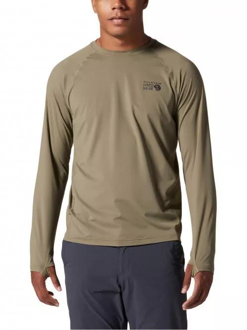tricou cu maneci lungi, pentru sport pt. barbati Mountain Hardwear Crater Lake Long Sleeve Crew verde 2
