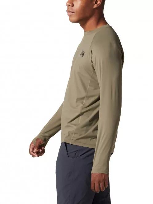 tricou cu maneci lungi, pentru sport pt. barbati Mountain Hardwear Crater Lake Long Sleeve Crew verde 4