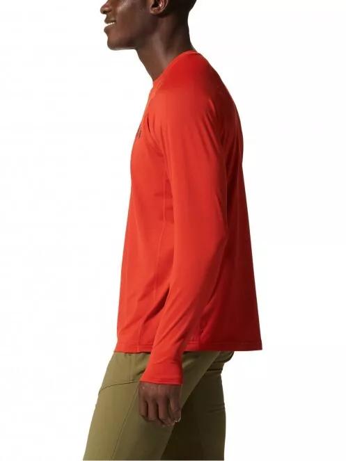 tricou cu maneci lungi, pentru sport pt. barbati Mountain Hardwear Crater Lake Long Sleeve Crew rosu 4