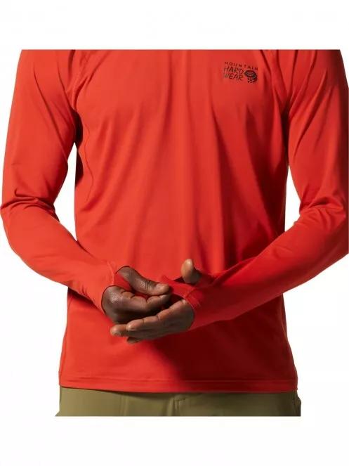 tricou cu maneci lungi, pentru sport pt. barbati Mountain Hardwear Crater Lake Long Sleeve Crew rosu 6