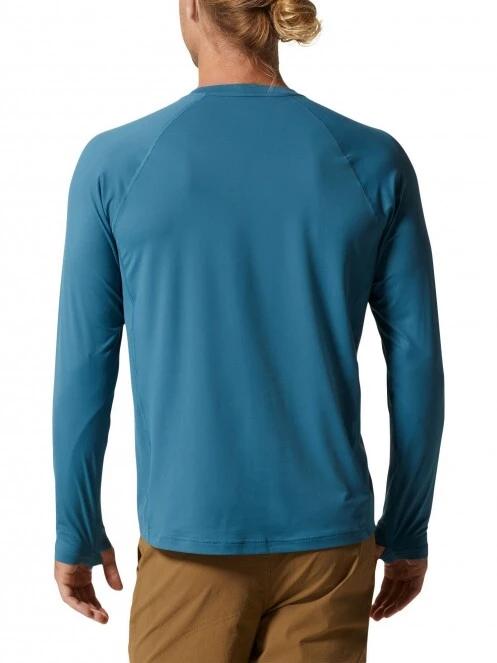 tricou cu maneci lungi, pentru sport pt. barbati Mountain Hardwear Crater Lake Long Sleeve Crew albastru 4