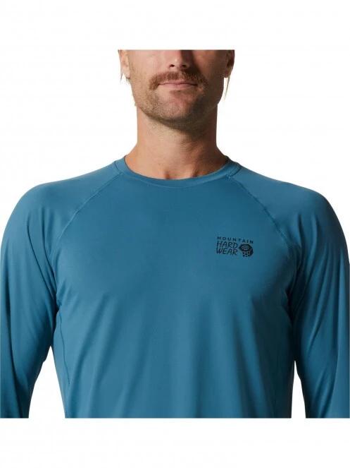 tricou cu maneci lungi, pentru sport pt. barbati Mountain Hardwear Crater Lake Long Sleeve Crew albastru 5