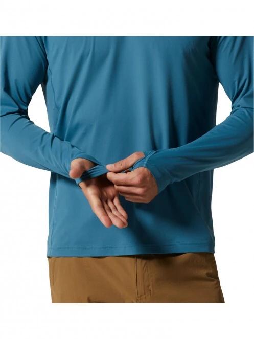 tricou cu maneci lungi, pentru sport pt. barbati Mountain Hardwear Crater Lake Long Sleeve Crew albastru 6