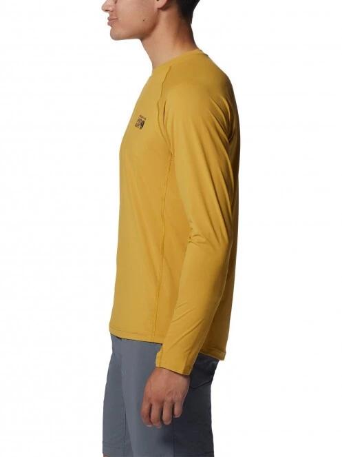 tricou cu maneci lungi, pentru sport pt. barbati Mountain Hardwear Crater Lake Long Sleeve Crew galben 3